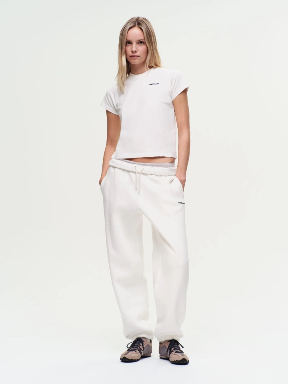Madhappy Classics Fleece Sweatpant White Cotton Womens M USA
